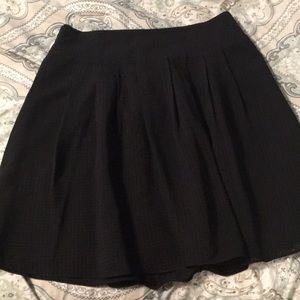 Black pleated skirt